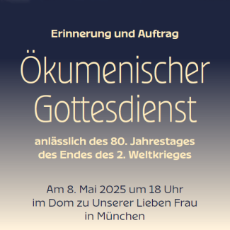 Ökumenischen Gottesdienst zum 80. Jahrestag des Endes des 2. Weltkrieges