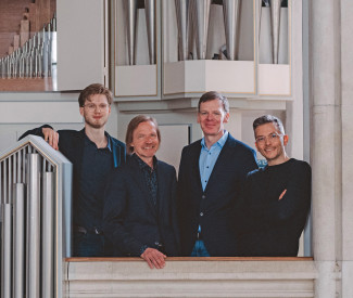 Organisten Christian Seidler, Armin Becker, Michael Roth, Tobias Frank