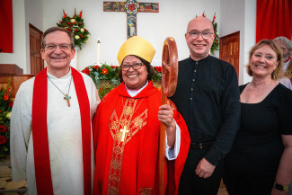 Besuch in El Salvador: Dietmar Frey, Guadalupe Cortéz, Stefan Kohls, Christiane Frey
