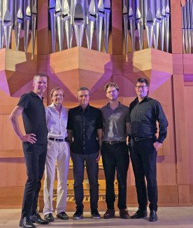 Von links nach rechts: Michael Roth, Armin Becker, Tobias Frank, Christian Seidler, Paul Tarling