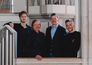 Von links nach rechts: Christian Seidler, Armin Becker, Michael Roth, Tobias Frank, nicht auf dem Bild: Paul Tarling